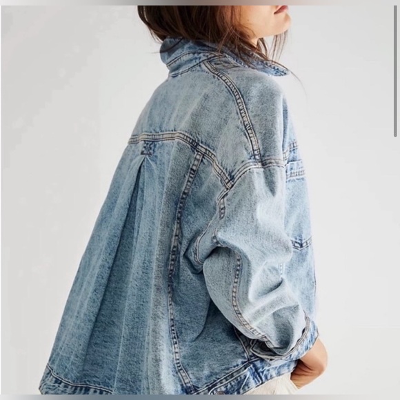 Free people we the free opal swing jacket in color ocean night - Picture 2 of 6